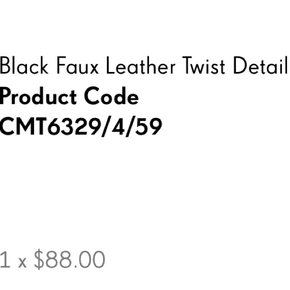 Faux leather skirt brand new from Pretty little things - Picture 2 of 2